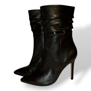 Halston Heritage Black Heeled Boots